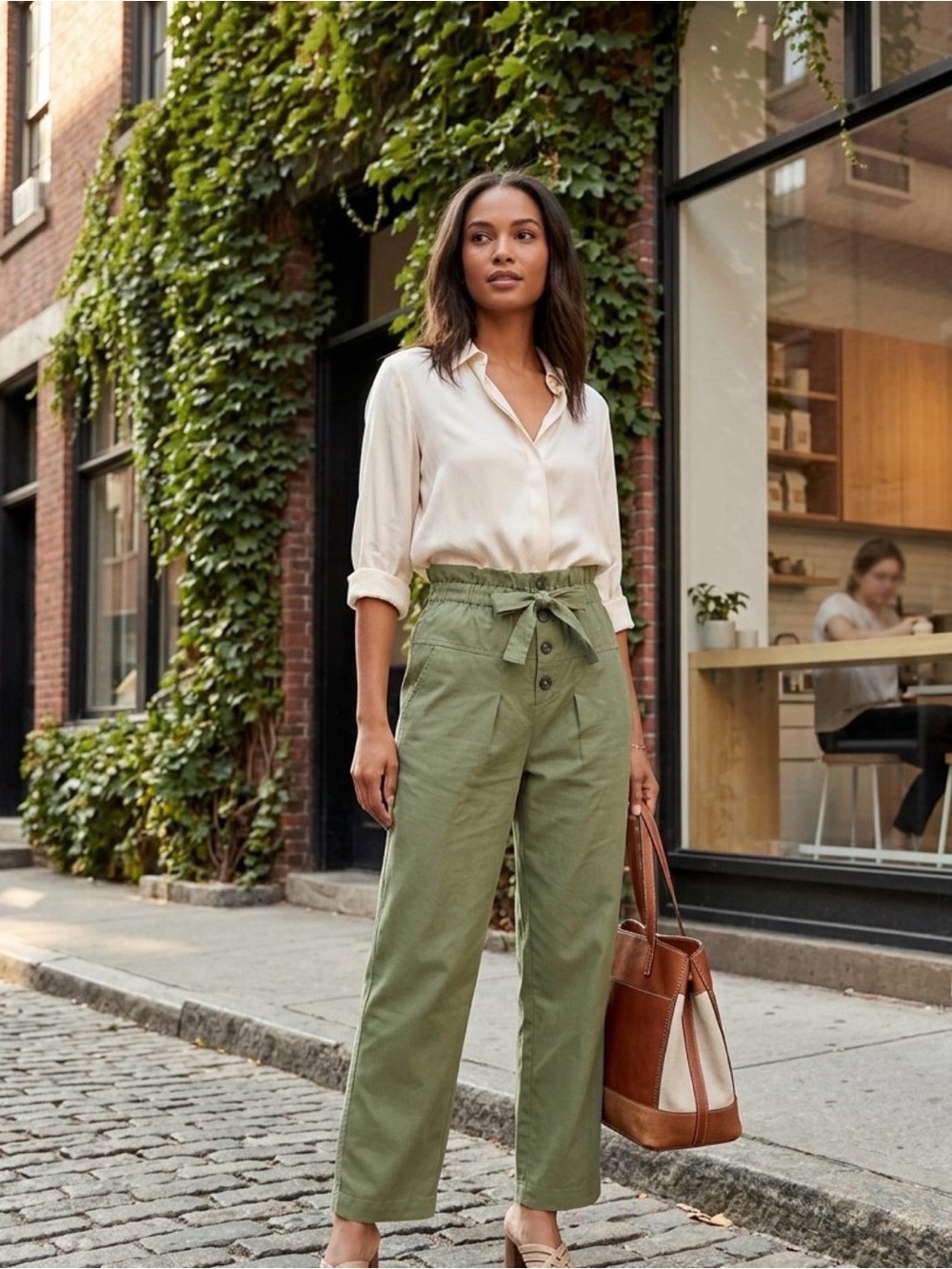 S.E.A. New York Womens  Tula Track Pant, Green - 6